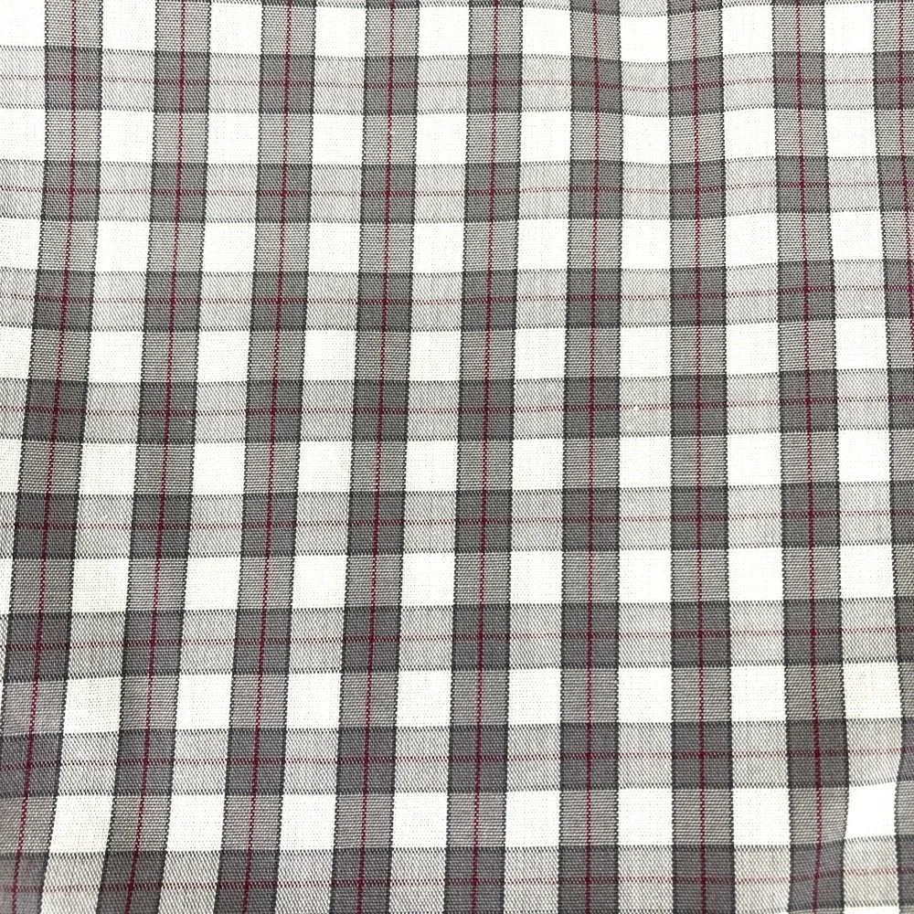 Banana Republic Mens White‎ Gray Non Iron Slim Fit Long Slv Oxford Shirt 16.5/32